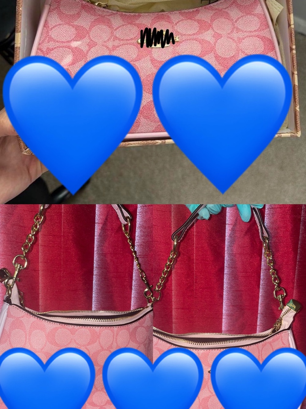 Pink Signature Chain-Shoulder Bag - Women